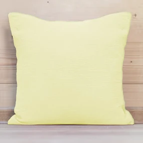 Biante Mušelínová obliečka na vankúš MSN-071 Svetlá vanilkovo žltá 50 x 70 cm