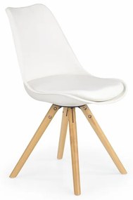 Halmar Jedálenská stolička K201 - bílá