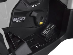 JOKOMISIADA Detská štvorkolka na akumulátor pre 2 osoby CAN-AM OUTLANDER 4x4 s LED panelom sivá PA0326