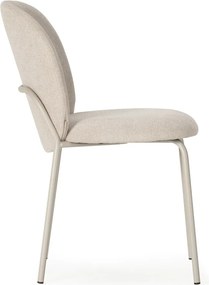 Krémové jedálenské stoličky v súprave 4 ks Daia – Marckeric