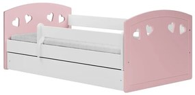 Detská posteľ Julia +SZ+M Mix Púdrová ružová 80x140