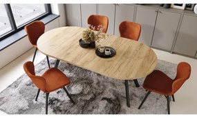 Rozkladací jedálenský stôl ARTUR dub craft/čierna