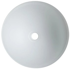 Sapho Sapho, TELICA sklenené gravírované umývadlo, priemer 42 cm, biela, TY181W