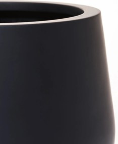 Kvetináč GIRAR, sklolaminát, výška 27 cm, antracit