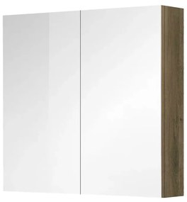 Mereo Mereo, Kúpeľňová galerka 80 cm, zrkadlová skrinka, 2x dvere, MER-CN717GH