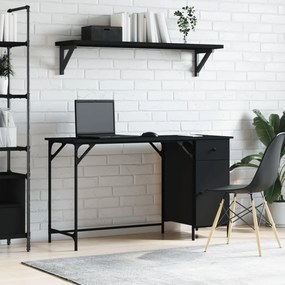 Počítačový stôl čierny 131x48x75 cm kompozitné drevo 836218