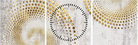 Obraz - Betónový design (s hodinami) (90x30 cm)