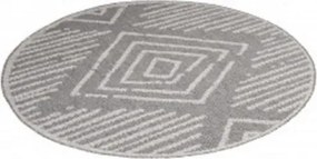 Koberec ARRUBA 4902 sivý kruh