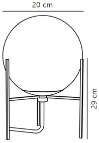 Nordlux - Stolná lampa ALTON 1xE14/15W/230V