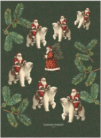Kuchynské utierky Ours De Noel Sapin, 4 ks