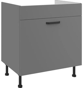 Kuchynská skrinka Nessa antracit 80ZL 1S BB