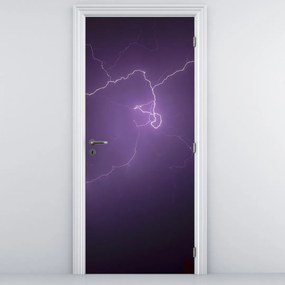 Fototapeta na dvere - Blesk na oblohe (95x205cm)