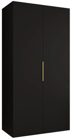 Skriňa Marbella I 100 čierna/zlatá