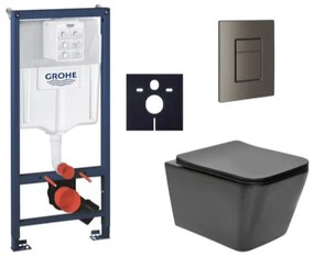 Závesný wc set do ľahkých stien / predstenová montáž SAT Infinitio SIKOGRSIN12BSCAL0, 1 ks