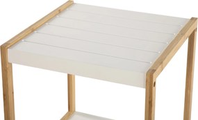 Noela Bambusový regál s policami STEPPA biela