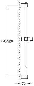 GROHE 269612431 - Sprchová tyč VITALIO UNIVERSAL 900 mm čierna