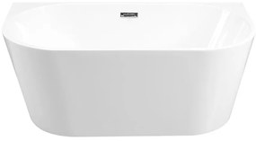 Voľne stojaca vaňa prístenná Vica New 170/80 + sifón klik klak s prepadom slim čiernym