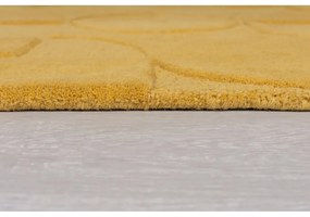 Žltý koberec z vlny Flair Rugs Gigi, 120 × 170 cm