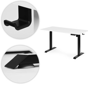 ModernHome Elektrický písací stôl 140x70 cm - nastavenie výšky 76-121 cm ModernHome
