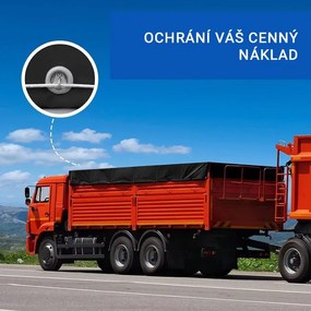 JAGO plachta 650 g/m², hliníkové oká, sivá, 4 x 7 m