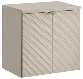 Závěsná skříňka Viva Cashmere s deskou 60 cm kašmírová