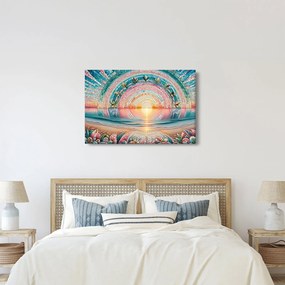 Obraz – Mozaika zapadajúceho slnka (90x60 cm)
