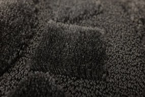 Kúpeľňový koberček Ocean tmavosivý kruh