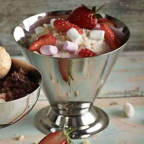 Bar@drinkstuff Nerezový Conical Sundae pohár  270ml