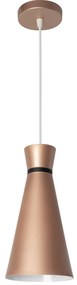 Toolight Kona B, stropné svietidlo 1xE27 APP101-1CP, ružové zlato, OSW-00220
