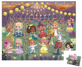Janod Puzzle v kufríku 36ks: Princezné