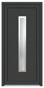 Solid Elements Vchodové dvere Hanna In, 90 P, 1 000 × 2 100 mm,plast, pravé, antracit