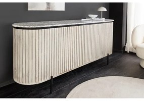 Komoda 47694 Adlon 170cm Drevo Mango - Mramor - Komfort-nábytok