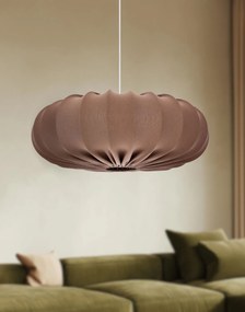 Závesná lampa s hnedým tienidlom 66 cm Cafee