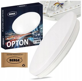 BERGE Prisadený LED stropný panel 12W 860lm okrúhly SZ