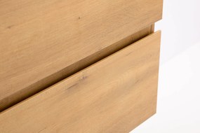 CERANO - Kúpeľňová skrinka pod umývadlo Carole - prírodná - 100x49,8x46 cm