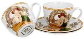 Šálka s podšálkou - set 2 kusov, Alfons Mucha Stones, Art collection