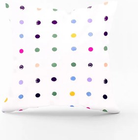 Bavlnená obliečka na vankúš - bodky Veľkost obliečok: 40 x 40 cm, Zapínanie: Gombíky