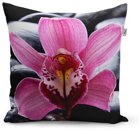 Sablio Vankúš Ružová orchidea - 60x60 cm