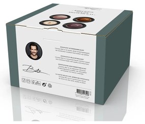 Čierne šálky z kameniny v súprave 4 ks 240 ml Black/Mix – Bitz