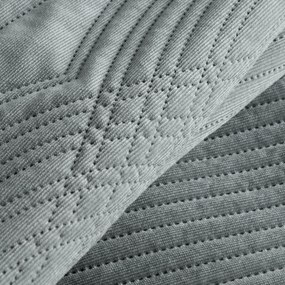 PREHOZ NA POSTEĽ VELVET2 170X210 CM STRIEBORNÝ