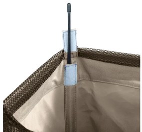 WENKO 3450113100 - Prádelný kôš CORNO 18,5x60 cm béžová/čierna