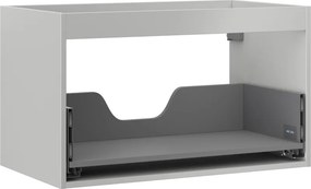 Mexen Box-A, závesná skrinka 80 cm, 1 zásuvka, sivá matná, 91AX0-0800-470-1-62