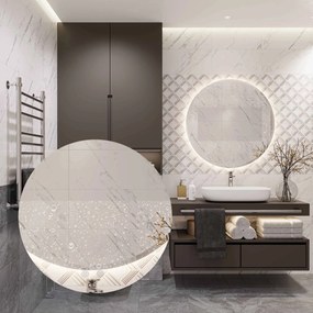 Kulaté nástěnné zrcadlo s LED osvětlením HZJ 60 cm