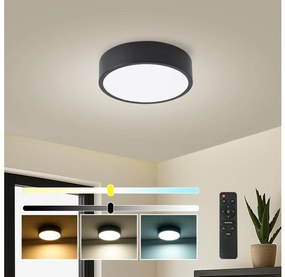 Brilagi - stmievateľné LED svietidlo POOL LED/18W/230V 3000-6000K 20 cm čierna + diaľkový ovládač