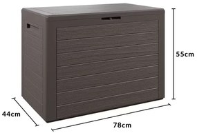 InternetovaZahrada Úložný box Lille 190 L - hnedý