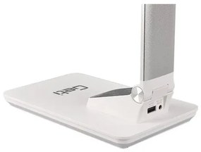 LED Stmievateľná stolná lampa s USB LED/7W/230V 3000K/4000K/5500K biela