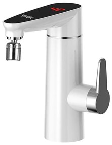 Prietokový ohrievač vody 3000W/230V IPX4 s LED displejom, biely