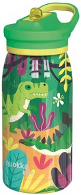 Nerezová termofľaša s náustkom Pop Kids Dinosaurus Jungle 445 ml