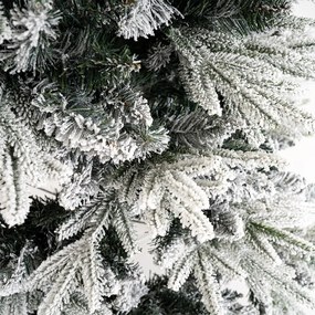 Vianočný zasnežený stromček so stojanom Cardiff, 120 cm, 120 cm