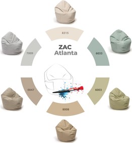 Sedací vak Zac Atlanta – vodeodolný outdoor vak na terasu a do záhrady Farba: Perlový
